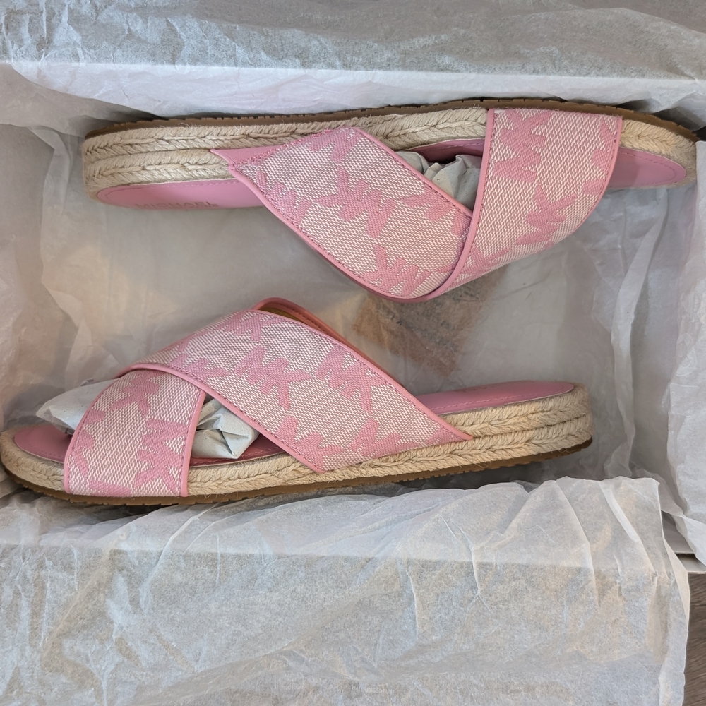 Michael Kors Pink Espadrille Sandals - Picture 3 of 4